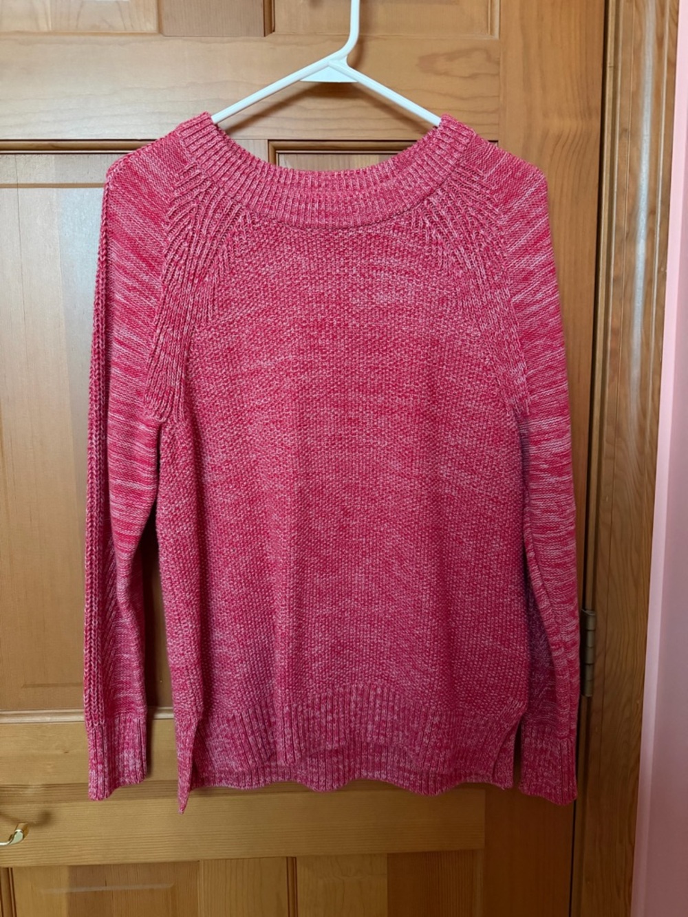 GAP Misty Rose Textured Crewneck Sweater NWT Soft Cozy Knit Size S